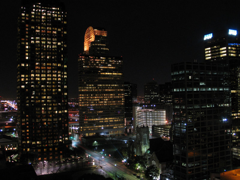 Picture of Dallas, TX at night