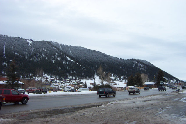 A visible line in temperature, snow, trees, Jackson Hole, WY